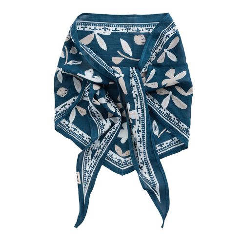 Seasalt Cornwall Posy Scarf - Anemone Shapes Dark Lugger